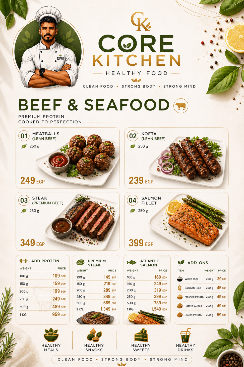 Beef & Seafood